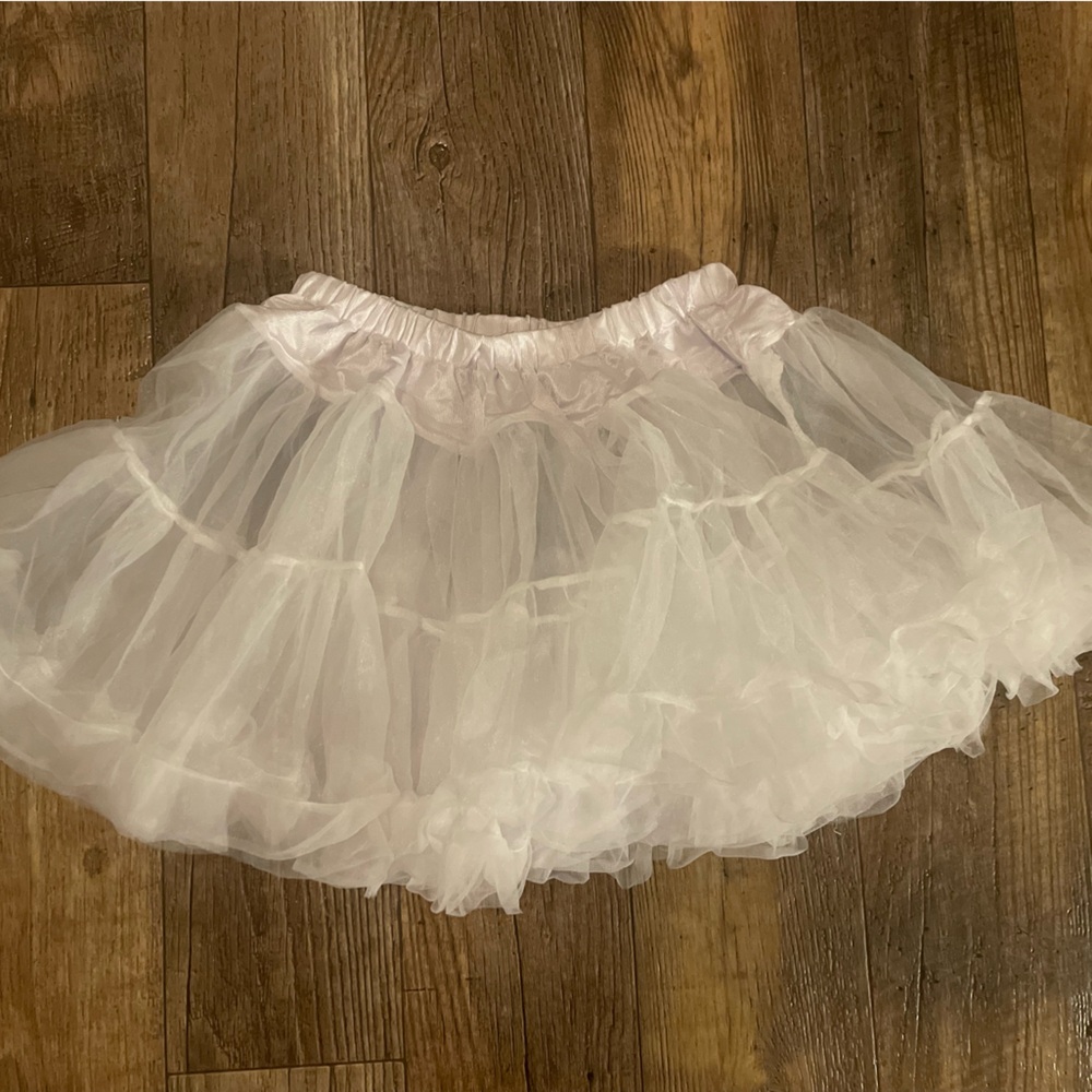 White Layered Tulle Petticoat.